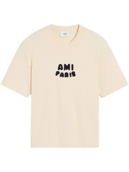 AMI Paris: Светлая футболка 
