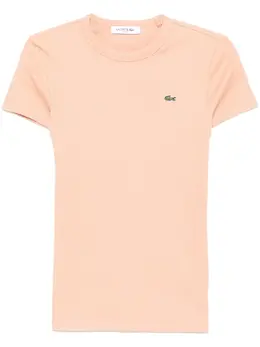 Lacoste: Розовая футболка 