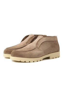 Santoni: Бежевые ботинки  Yalta