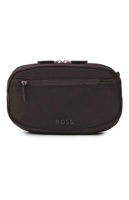 BOSS: Чёрная поясная сумка 
