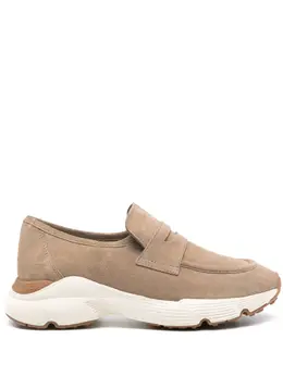 Tod's: Бежевые лоферы 