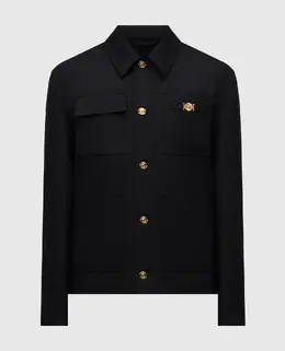 Versace: Чёрная куртка 