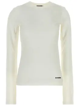Jil Sander: Белая футболка 