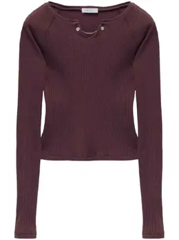 Alexander McQueen: Бордовый топ 