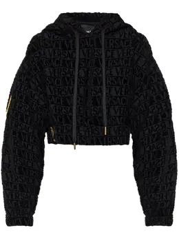 Versace: Чёрная толстовка  Baroque