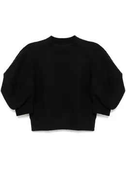 sacai: Чёрный свитшот 