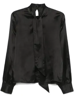 MM6 Maison Margiela: Атласная рубашка 