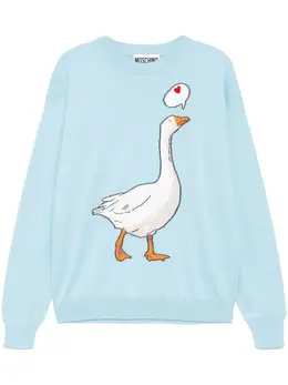 Moschino: Голубой свитер 