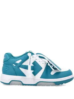 Off-White: Голубые кроссовки  Out of Office