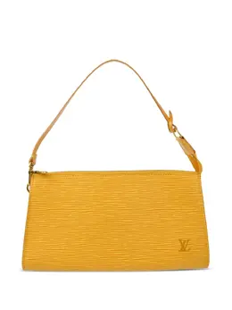 Louis Vuitton Pre-Owned: Жёлтый клатч 