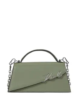 Karl Lagerfeld: Зелёная сумка через плечо  Signature