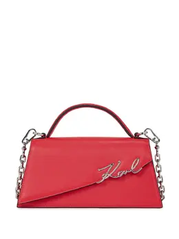 Karl Lagerfeld: Красная сумка через плечо  Signature