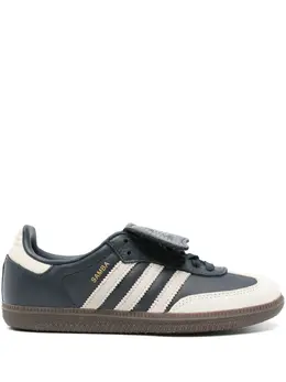 adidas: Голубые кроссовки  Samba