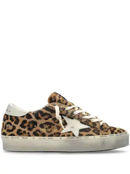 Golden Goose: Коричневые кроссовки  Hi Star