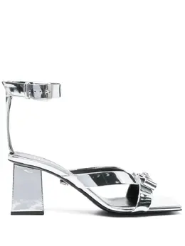 Versace Pre-Owned: Серебристые сандалии 