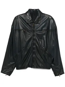 Versace Pre-Owned: Кожаная куртка 