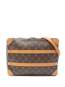 Louis Vuitton Pre-Owned: Коричневая сумка через плечо 