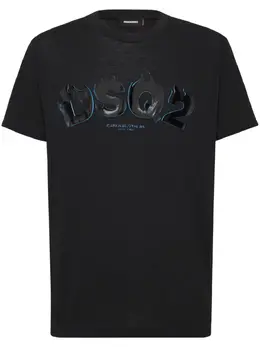 DSQUARED2: Чёрная футболка 
