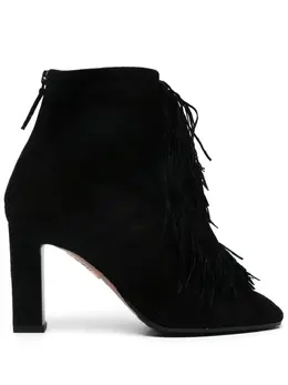 Aquazzura: Чёрные ботинки 