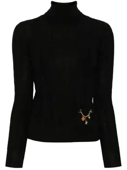 CHANEL Pre-Owned: Чёрный свитер 