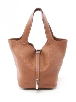 Hermès Pre-Owned: Коричневая сумка-шоппер 