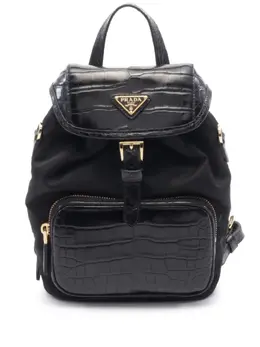 Prada Pre-Owned: Чёрный рюкзак 