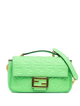 Fendi Pre-Owned: Зелёная сумка 
