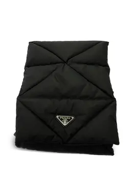 Prada Pre-Owned: Чёрный шарф 