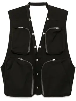 Rick Owens: Зелёный жилет 