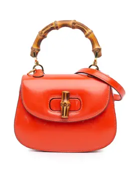 Gucci Pre-Owned: Оранжевая сумка на руку 