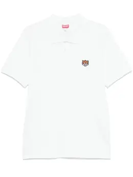 Kenzo: Белое поло  Tiger