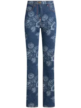 ETRO: Жаккардовые джинсы 