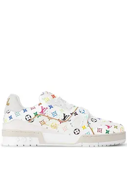 Louis Vuitton Pre-Owned: Белые кроссовки 