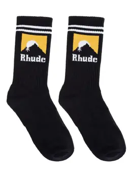 RHUDE: Чёрные носки 