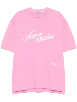 Acne Studios: Розовая футболка 