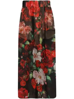 Dolce & Gabbana: Юбка с растительным принтом 