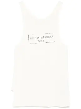 Maison Margiela: Майка с принтом 