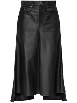 Victoria Beckham: Кожаная юбка 