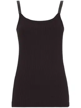 Brunello Cucinelli: Чёрная майка  Monili