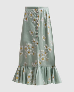 Valentino: Зелёная юбка 
