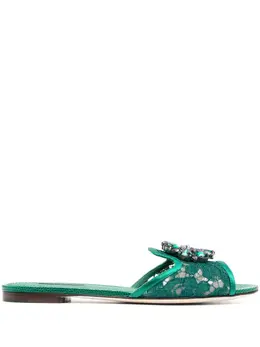 Dolce & Gabbana: Радужные сандалии  Rainbow Lace