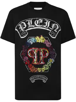 Philipp Plein: Чёрная футболка  Smile