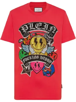 Philipp Plein: Красная футболка  Smile