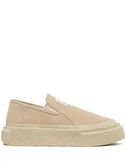 MM6 Maison Margiela: Бежевые мокасины 