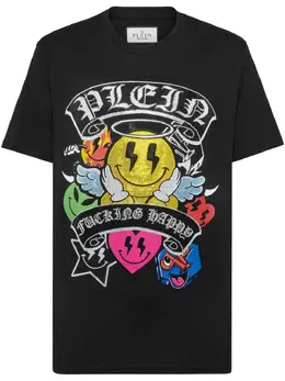 Philipp Plein: Чёрная футболка  Smile