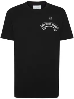 Philipp Plein: Чёрная футболка  Smile