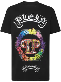Philipp Plein: Чёрная футболка  Smile