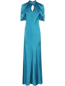 Alberta Ferretti: Атласное платье 