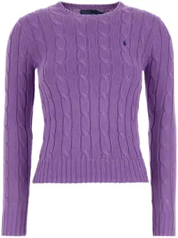 Polo Ralph Lauren: Фиолетовый свитер 