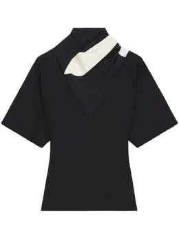 Courrèges: Чёрный шарф 